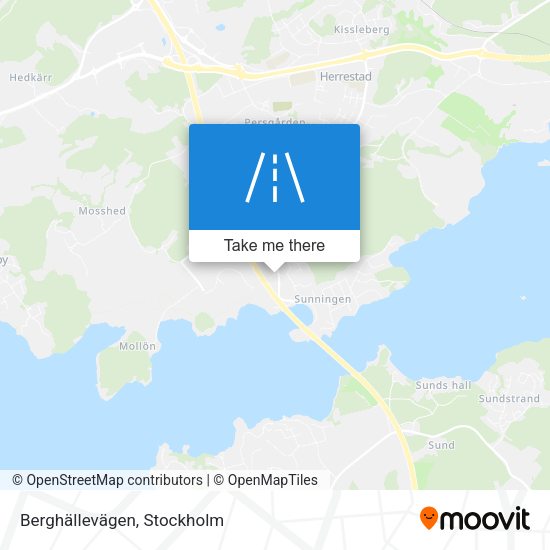 Berghällevägen map
