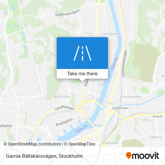 Gamla Bällskärsvägen map