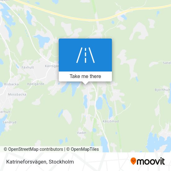 Katrineforsvägen map