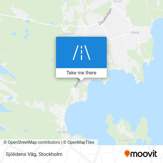 Sjölidens Väg map