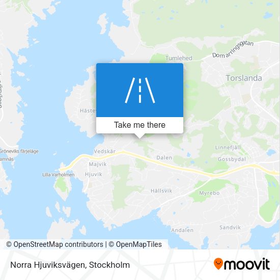 Norra Hjuviksvägen map