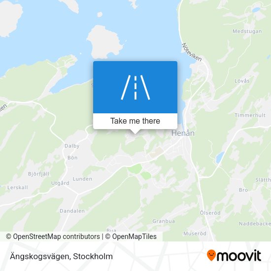 Ängskogsvägen map