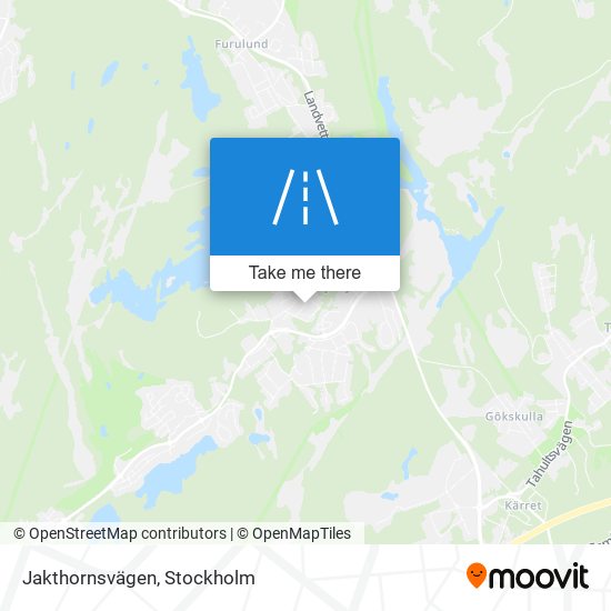 Jakthornsvägen map