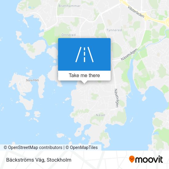 Bäckströms Väg map