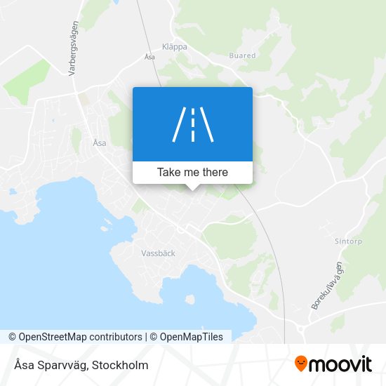 Åsa Sparvväg map