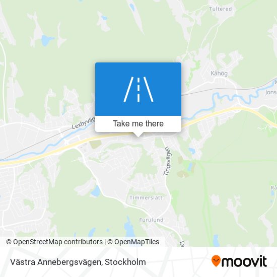 Västra Annebergsvägen map