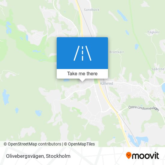 Olivebergsvägen map