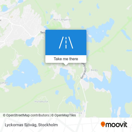 Lyckornas Sjöväg map