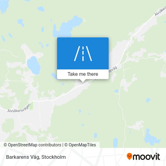 Barkarens Väg map