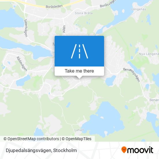 Djupedalsängsvägen map