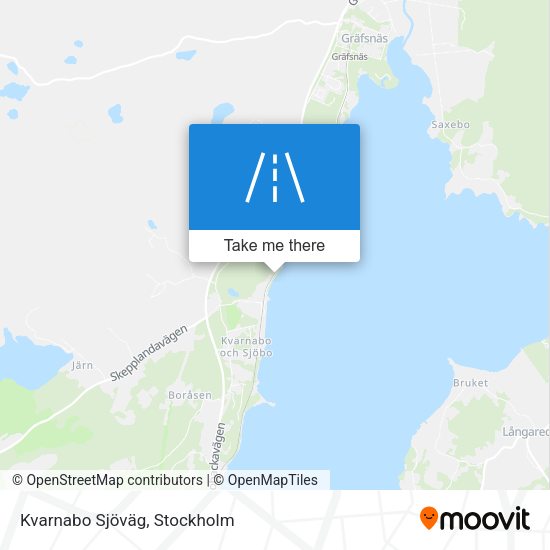 Kvarnabo Sjöväg map
