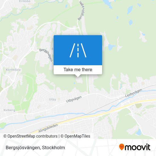 Bergsjösvängen map