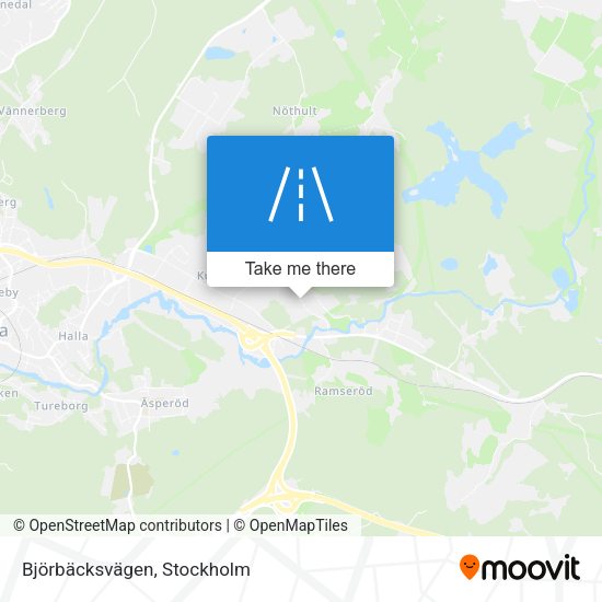 Björbäcksvägen map