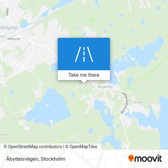 Åbydalsvägen map