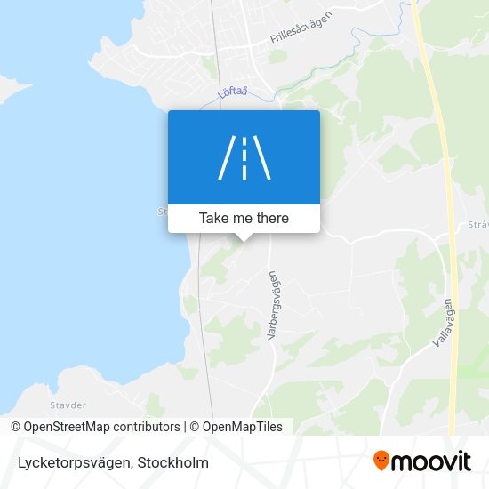 Lycketorpsvägen map