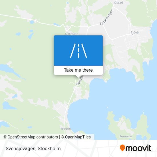 Svensjövägen map