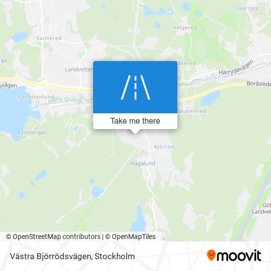 Västra Björrödsvägen map