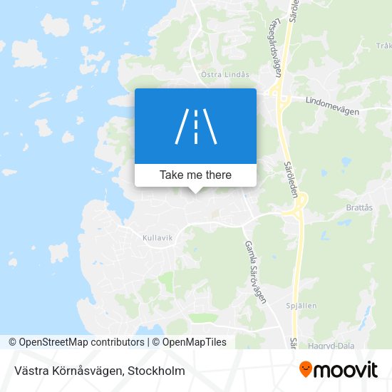 Västra Körnåsvägen map