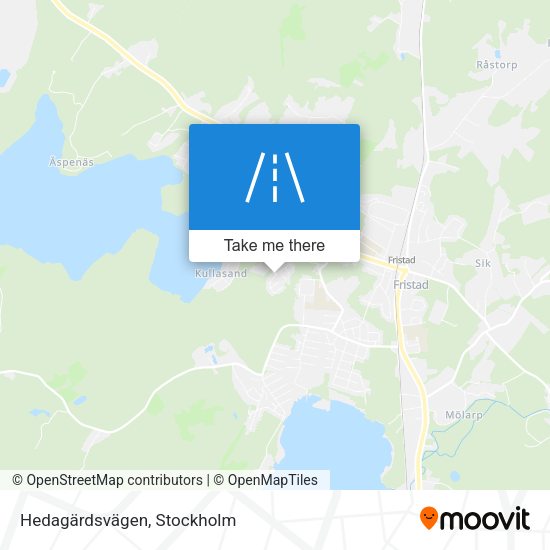 Hedagärdsvägen map