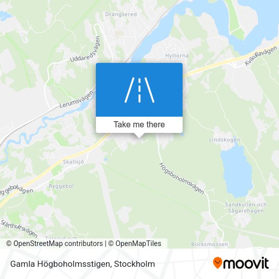 Gamla Högboholmsstigen map