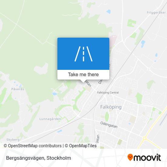 Bergsängsvägen map