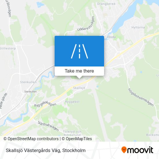 Skallsjö Västergårds Väg map
