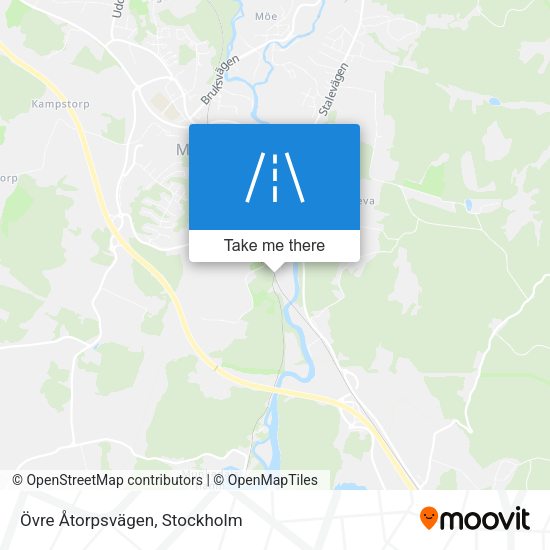 Övre Åtorpsvägen map