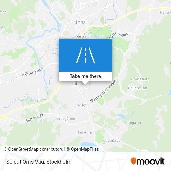 Soldat Örns Väg map