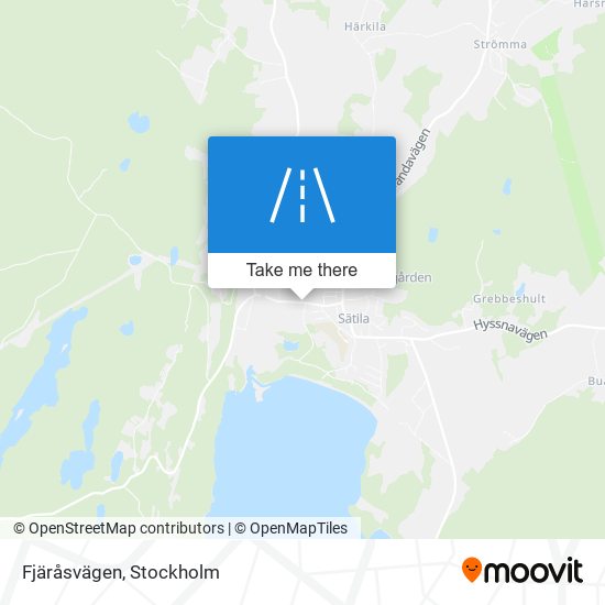 Fjäråsvägen map