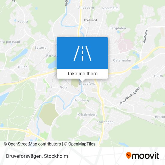 Druveforsvägen map