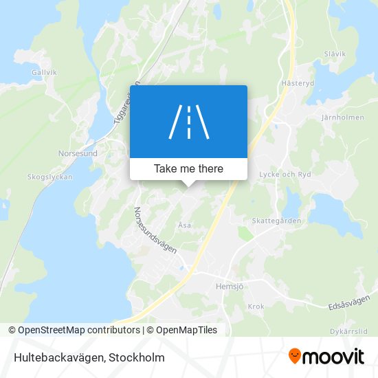 Hultebackavägen map