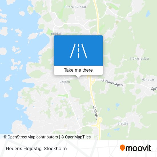 Hedens Höjdstig map