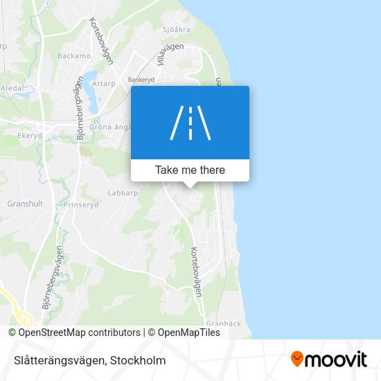 Slåtterängsvägen map