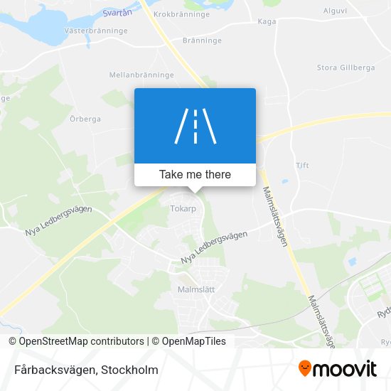 Fårbacksvägen map