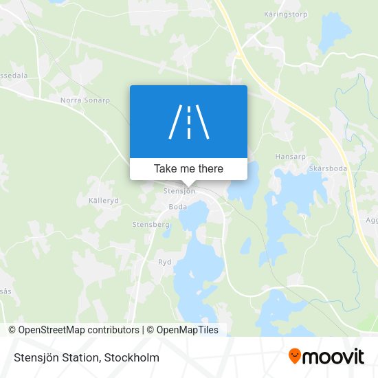 Stensjön Station map