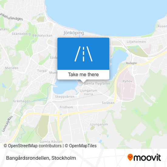 Bangårdsrondellen map