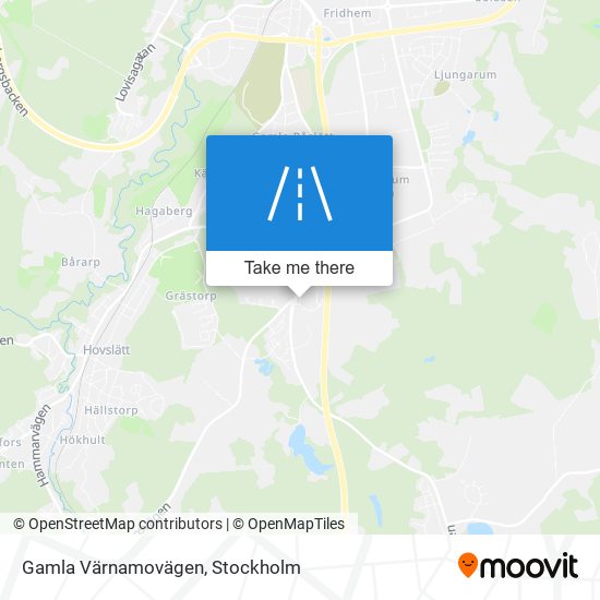 Gamla Värnamovägen map