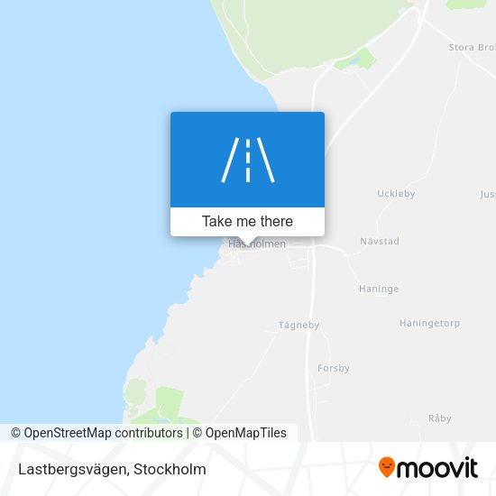 Lastbergsvägen map