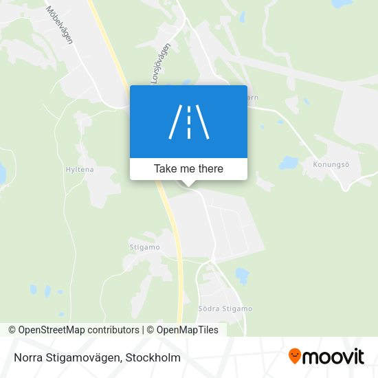 Norra Stigamovägen map