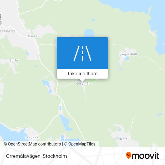 Orremålavägen map