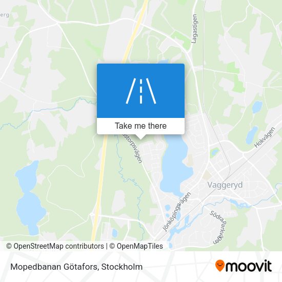 Mopedbanan Götafors map