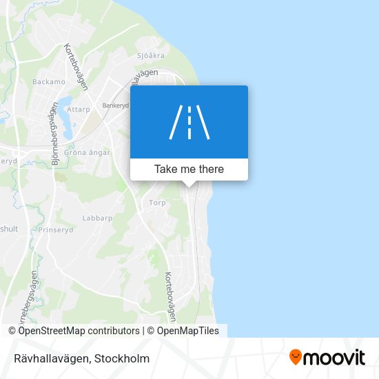 Rävhallavägen map