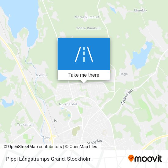 Pippi Långstrumps Gränd map