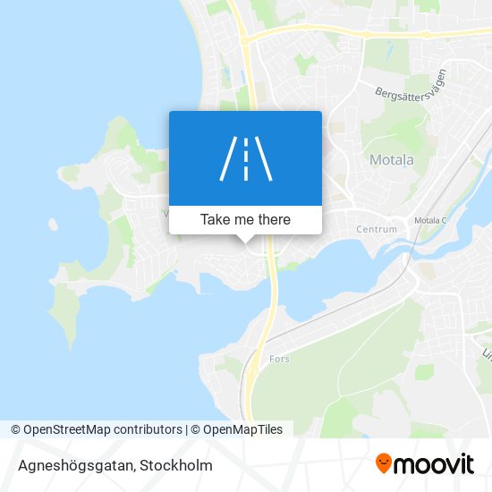 Agneshögsgatan map