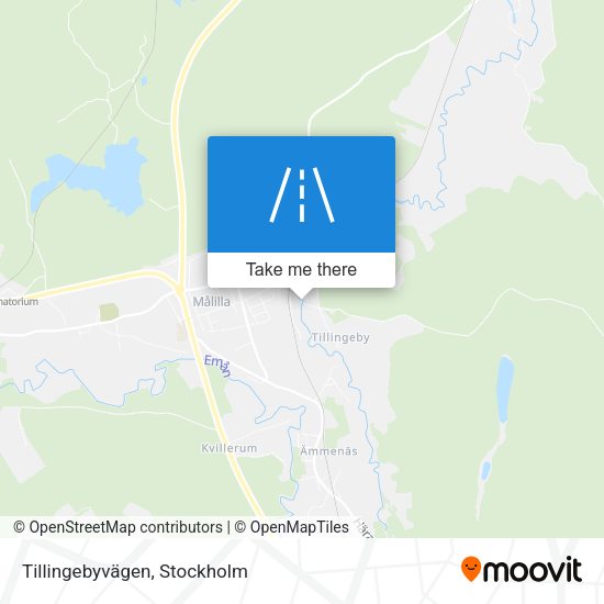 Tillingebyvägen map