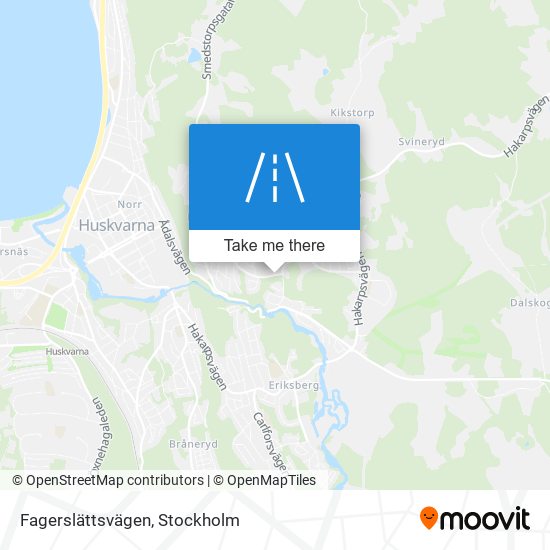 Fagerslättsvägen map