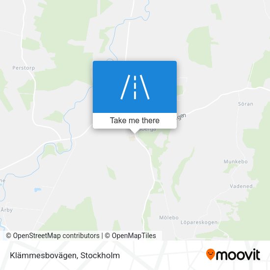 Klämmesbovägen map