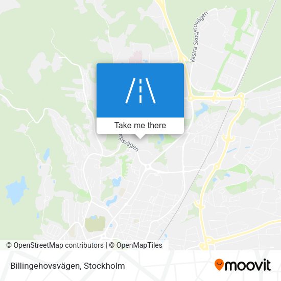 Billingehovsvägen map