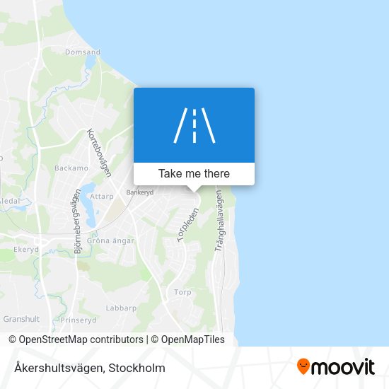 Åkershultsvägen map