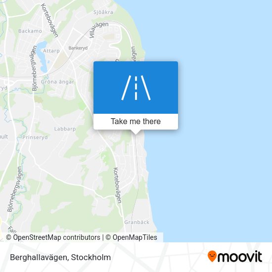 Berghallavägen map